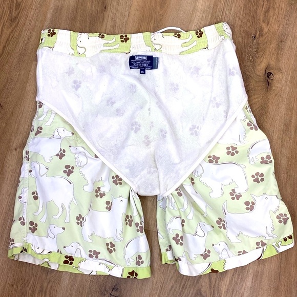 Vilebrequin Swim Trunks green with dogs size XL - Picture 10 of 14